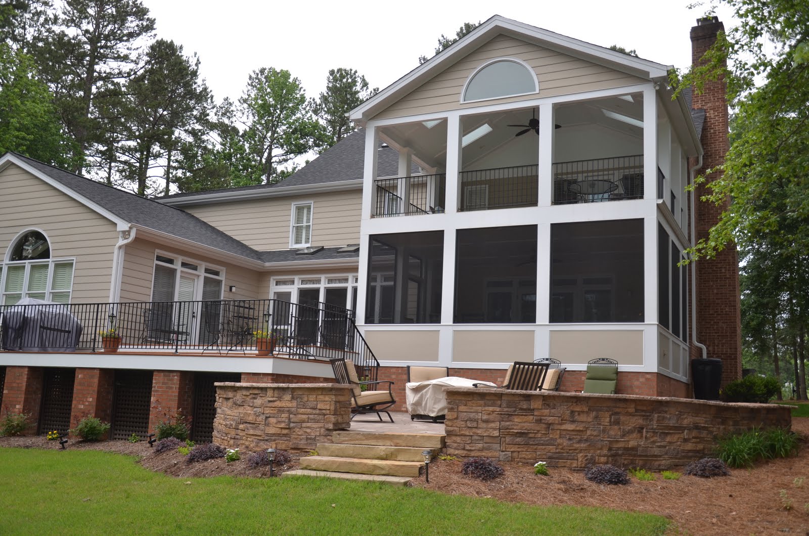 After Porch and Deck Addition - 2-Story