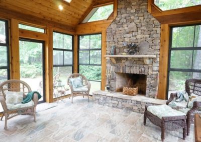 Buckingham vaulted ceiling sunroom addition