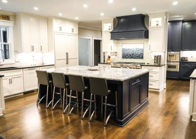 Kitchen with island