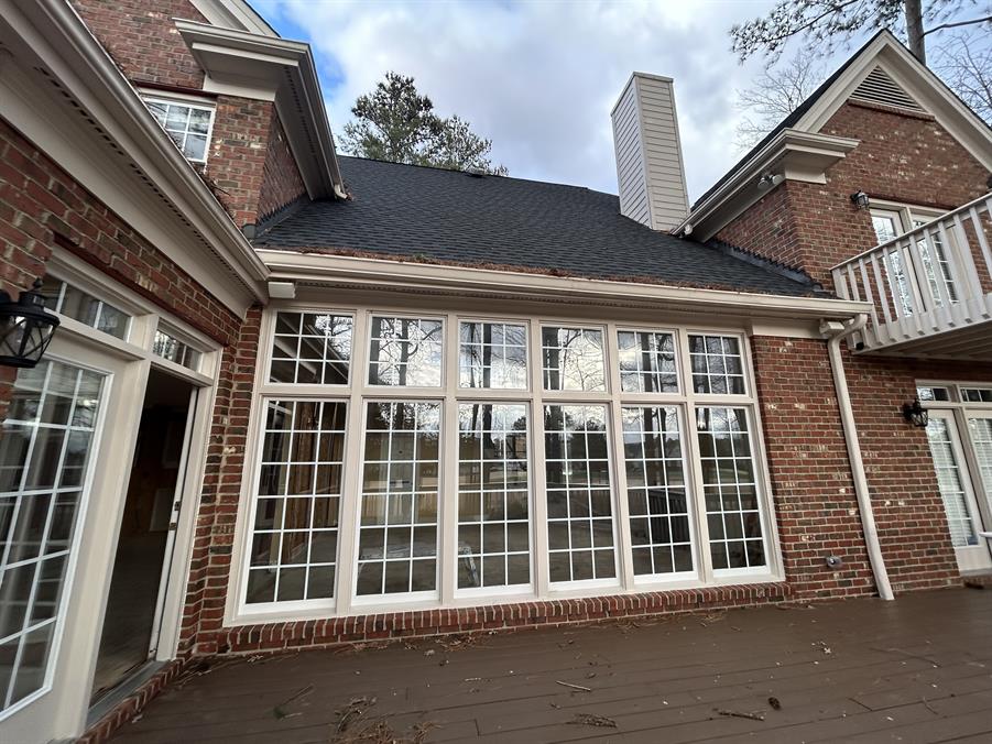 Old back of home view