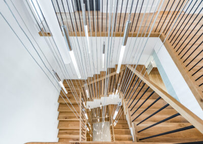 looking down stairwell