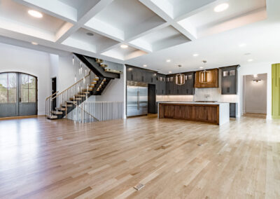 Pond Bluff wide kitchen and entry view