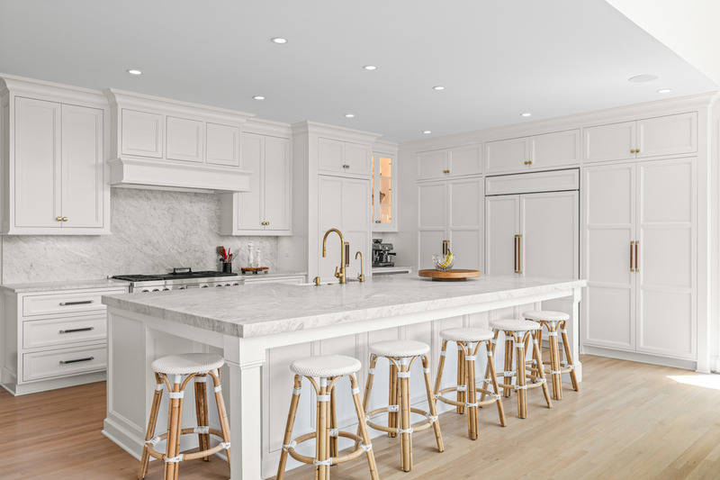 Beautiful, newly remodeled white kitchen in Cary, NC