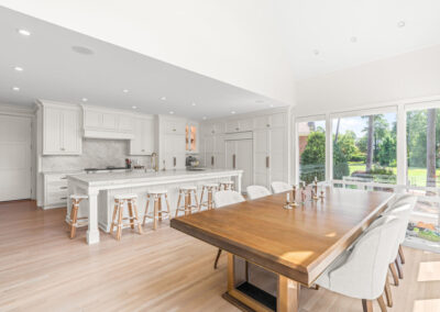 view of kitchen & dining rooms